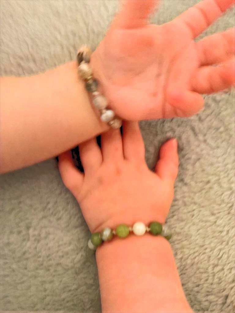 Bracelet personnalisé lithothérapie bébé