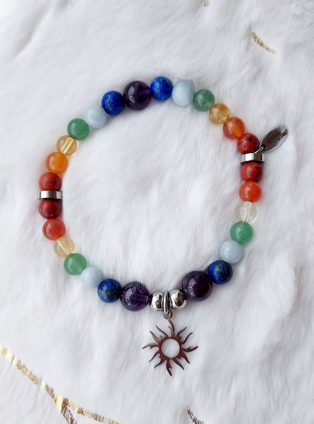 Bracelet de litho : Chakras
