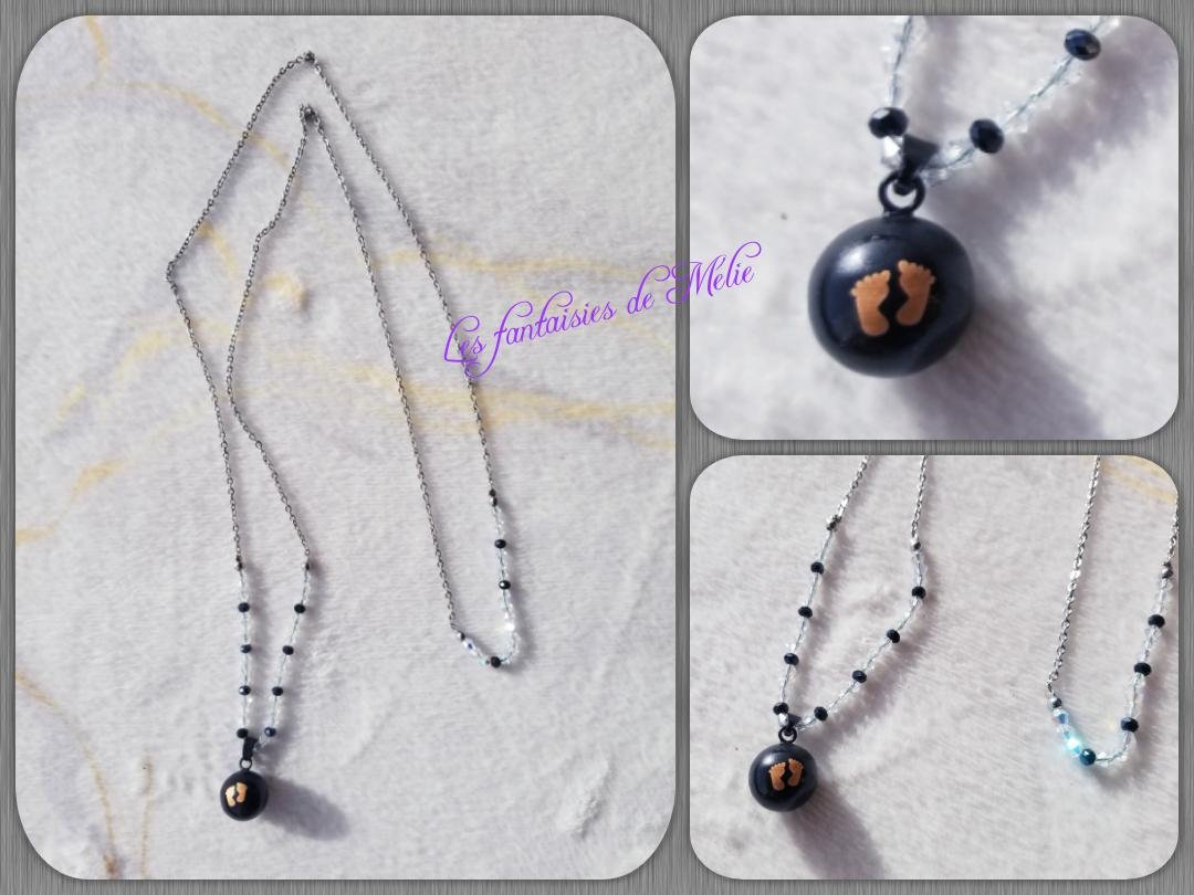Bola noir petit pied