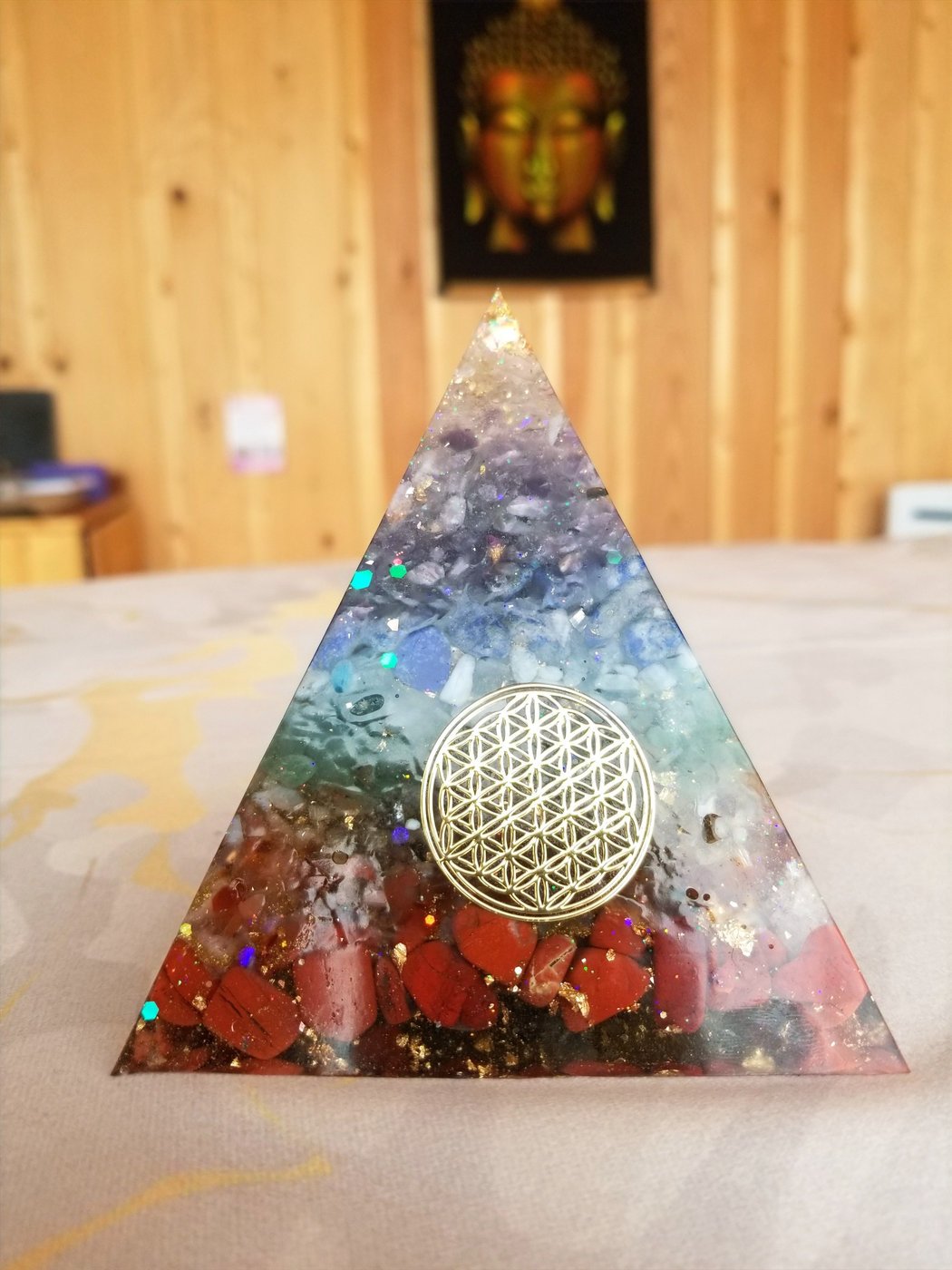 Orgonite pyramide chakras